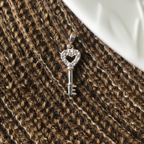 Key Sterling Silver Pendant - Picture 2 of 4